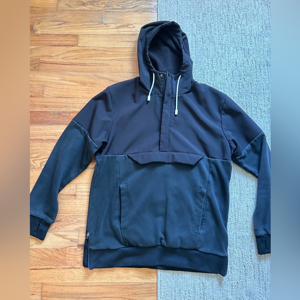 Thick camping/cargo jacket, black.